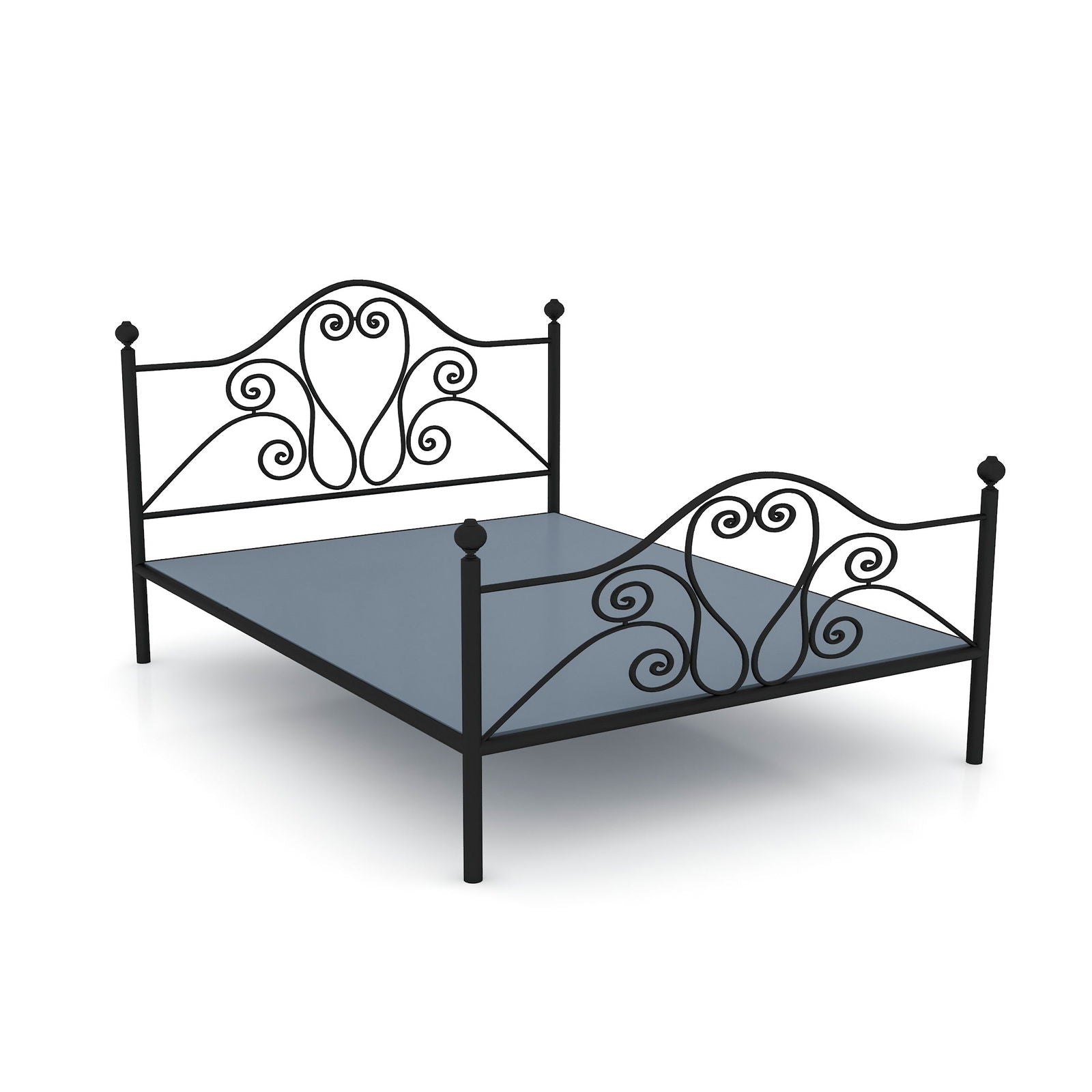 MetalCraft Minimal Traditional Iron Bed - Furnishiaa -  -